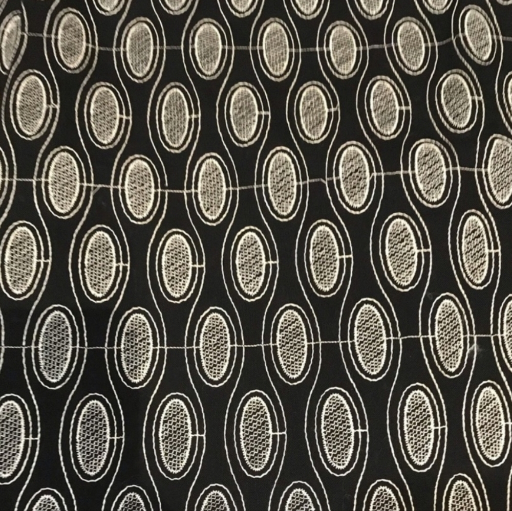 Ann Taylor Loft Geometric Design Black & White Straight Career Skirt Size 12 - Picture 4 of 6